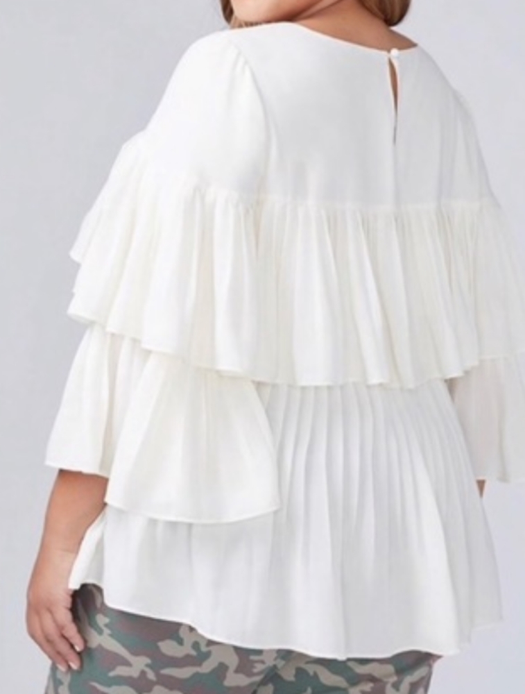 Pleat & Ruffle Blouse - Picture 2 of 4